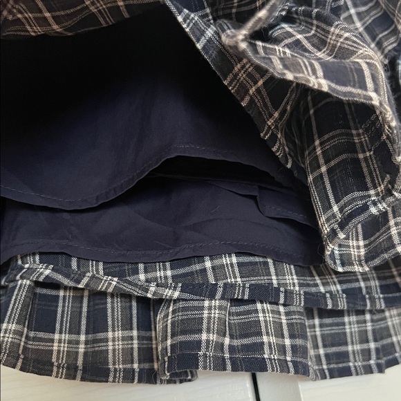 Beverly and beck plaid mini skirt with built in shorts - Picture 3 of 6